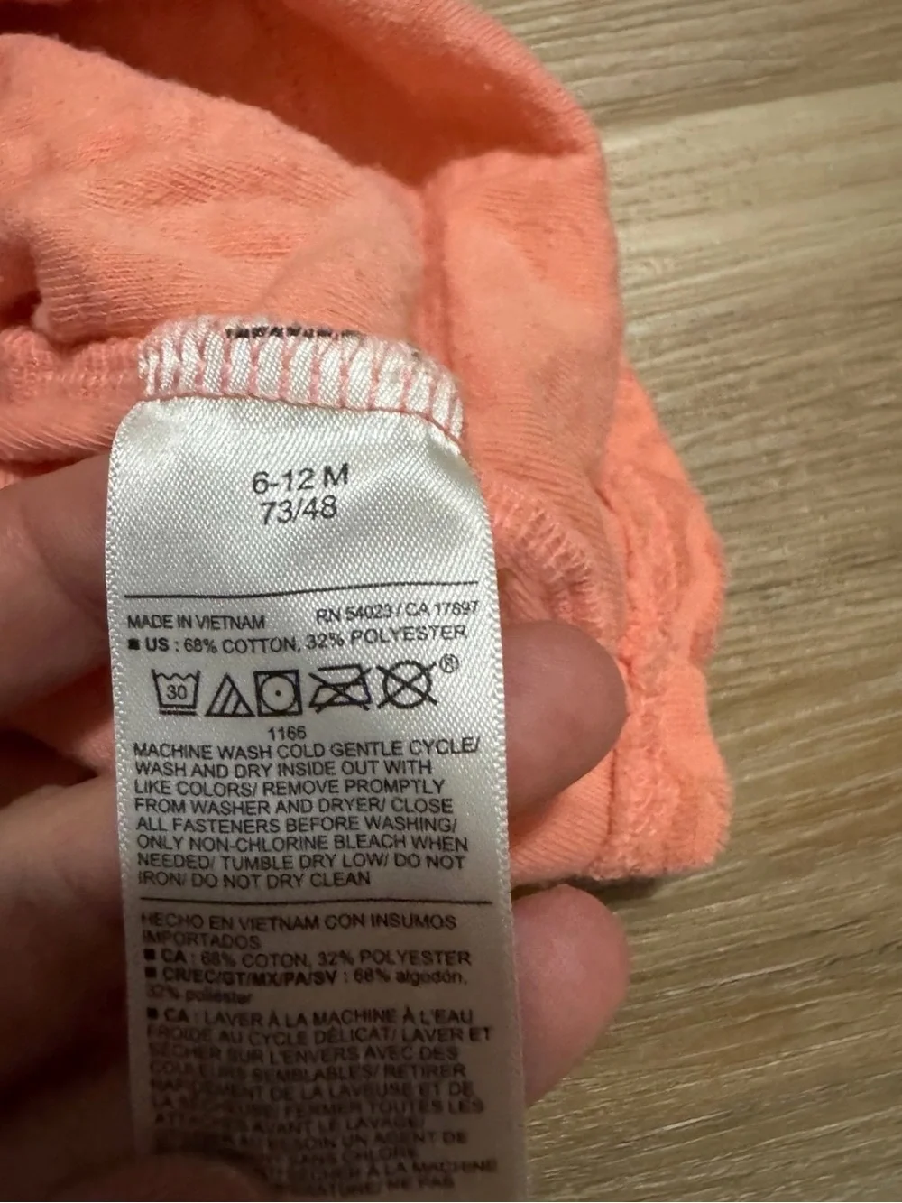 Old navy orange terry romper